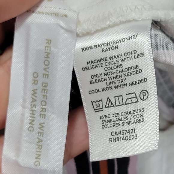 Loft Striped Rayon High Neck Jumpsuit | Size XS - Picture 14 of 16